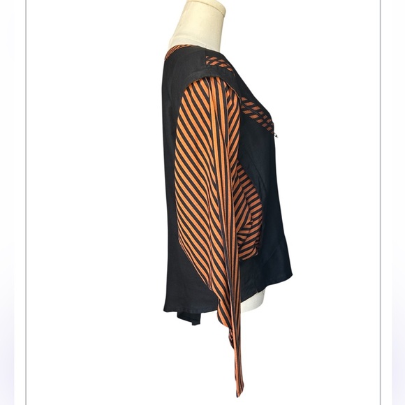 Vintage Ann Marie Asymmetrical Striped 80’s Top - Picture 9 of 11